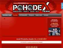 Tablet Screenshot of pohodex.cz